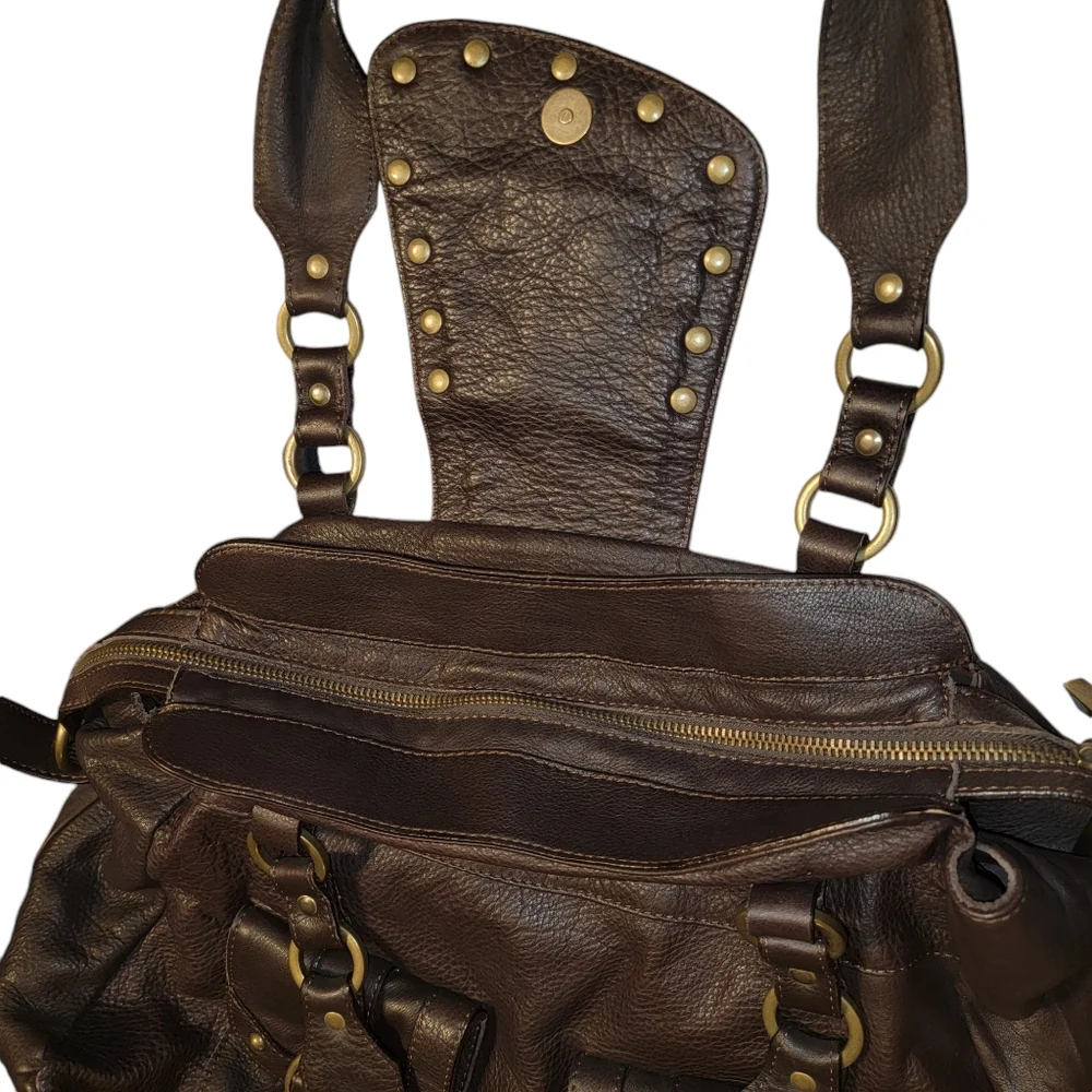 Toscana Italian Leather Hobo Large Bag